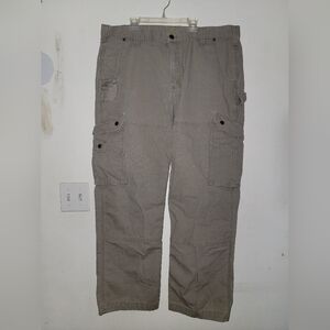 Carhartt Pants Mens 40x30 Light Tan Relaxed Fit Utility Workwear Cargo Dad Jeans